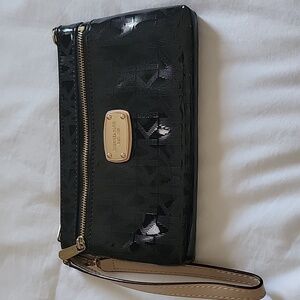 Michael Kors Black Wristlet Clutch